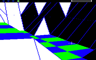The landscape in the BBC Micro version of The Sentinel