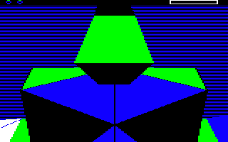 A close-up of a robot in the BBC Micro version of The Sentinel