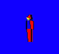 The robot object in the BBC Micro version of The Sentinel