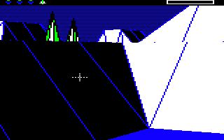 The crosshair sights in the BBC Micro version of The Sentinel